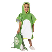 Snuggz Frog Towelling Beach Poncho With Swim Bag