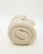 Snuggz Knitted White Bunny Toy & Cotton Baby Blanket Set