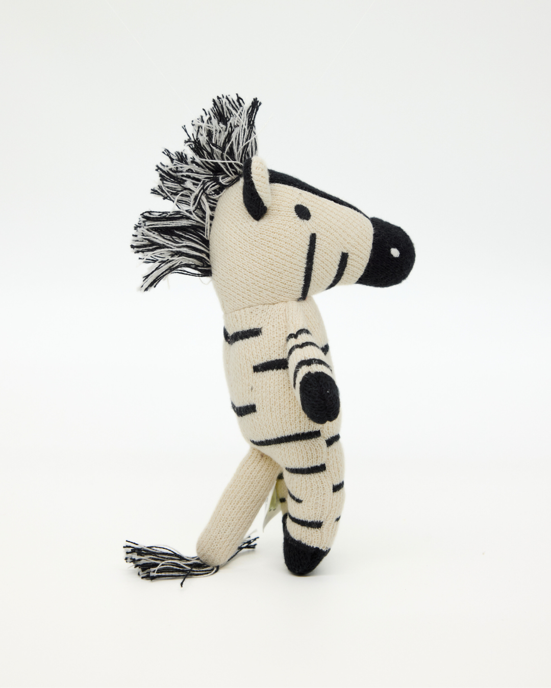 Snuggz Knitted Safari Zebra Soft Toy - Small