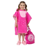 Snuggz Flamingo Towelling Beach Poncho With Swim Bag