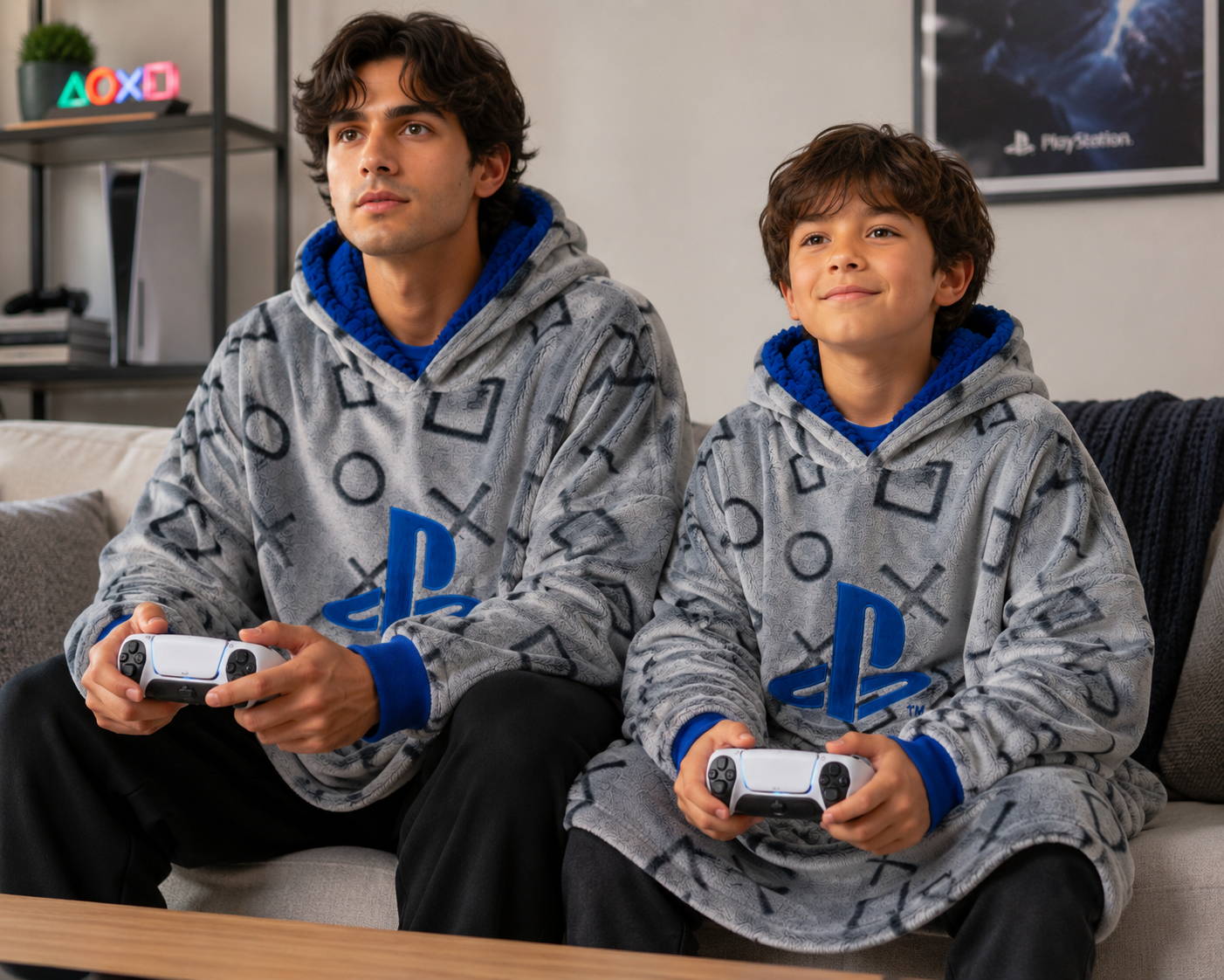 playstation hooded blanket