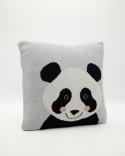 Snuggz Knitted Panda Cushion With Filler