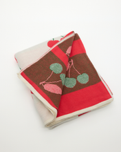 Snuggz Cotton Knitted Cherry Baby Blanket, 80 x 100 cm