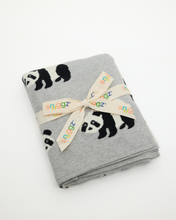 Snuggz Cotton Knitted Panda Baby Blanket, 80 x 100 cm