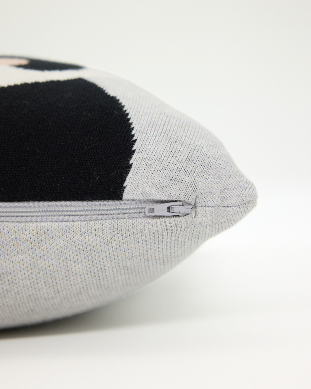 Snuggz Knitted Panda Cushion With Filler