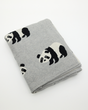 Snuggz Cotton Knitted Panda Baby Blanket, 80 x 100 cm