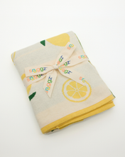 Snuggz Cotton Knitted Lemon Baby Blanket, 80 x 100 cm