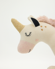 Snuggz Knitted Unicorn Toy & Cotton Baby Blanket Set
