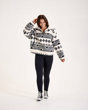 Snuggz Women Aztec Half Zip Borg Sweatshirt