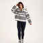 Snuggz Women Aztec Half Zip Borg Sweatshirt