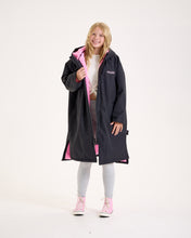 Snuggz Kids Lite Black Changing Robe with Pink Borg & Flower Power Hooded Blanket Bundle