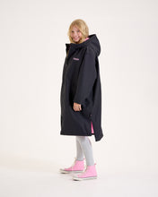 Snuggz Kids Lite Black Changing Robe with Pink Borg