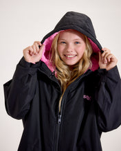 Snuggz Kids Lite Black Changing Robe with Pink Borg