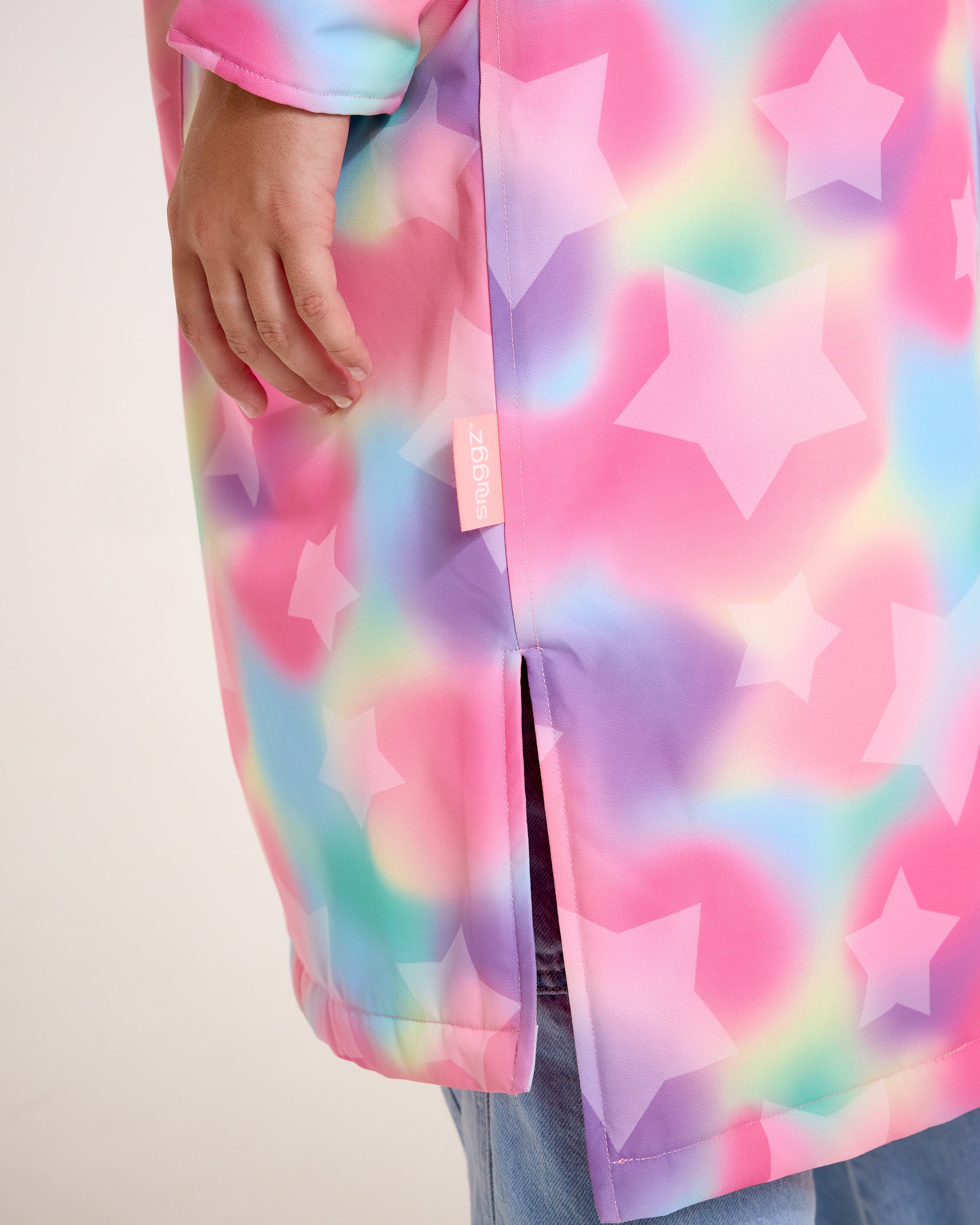 Snuggz Kids Lite Rainbow Star Print Changing Robe