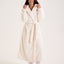 Snuggz Women Cream Zigzag Dressing Gown