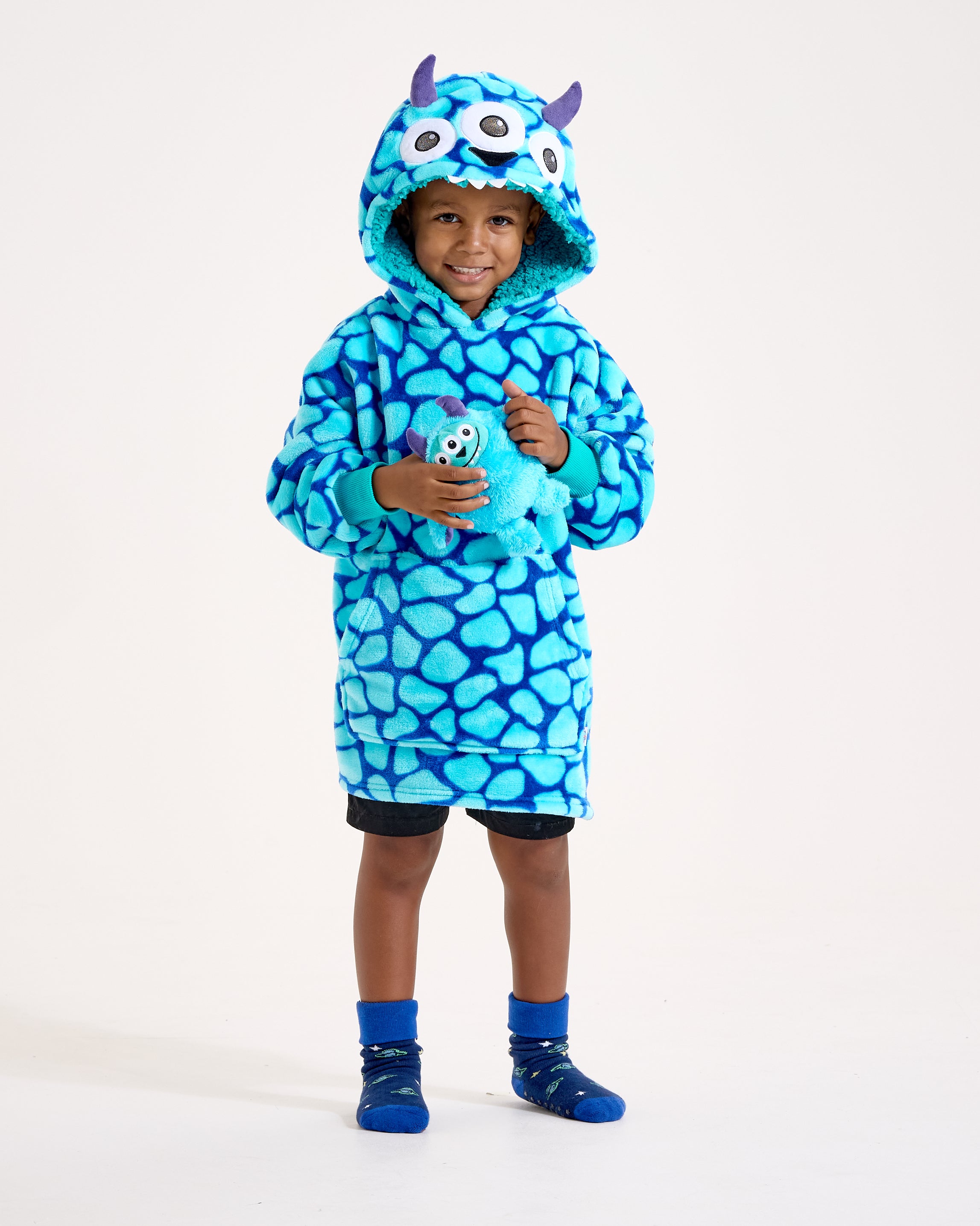 Snuggz Kids 2 in 1 Monster Pocket Pal Hooded Blanket