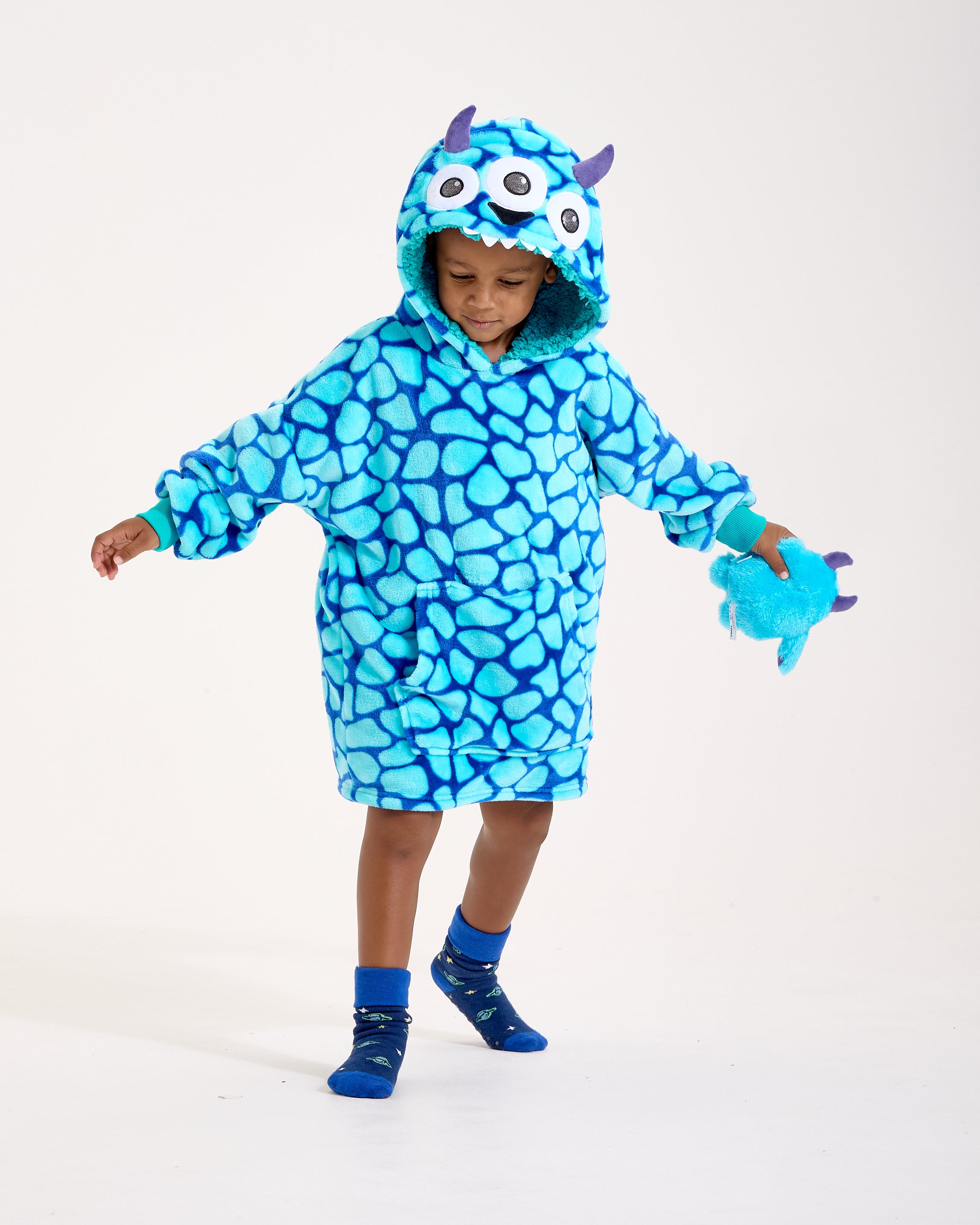 Snuggz Kids 2 in 1 Monster Pocket Pal Hooded Blanket