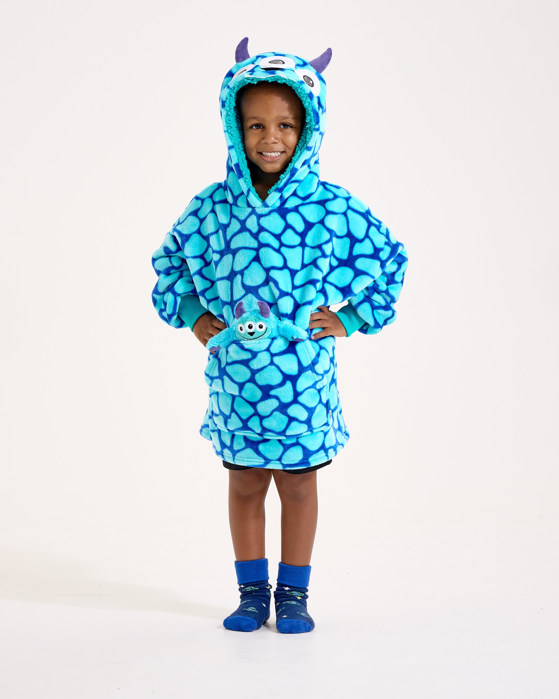 Snuggz Kids 2 in 1 Monster Pocket Pal Hooded Blanket