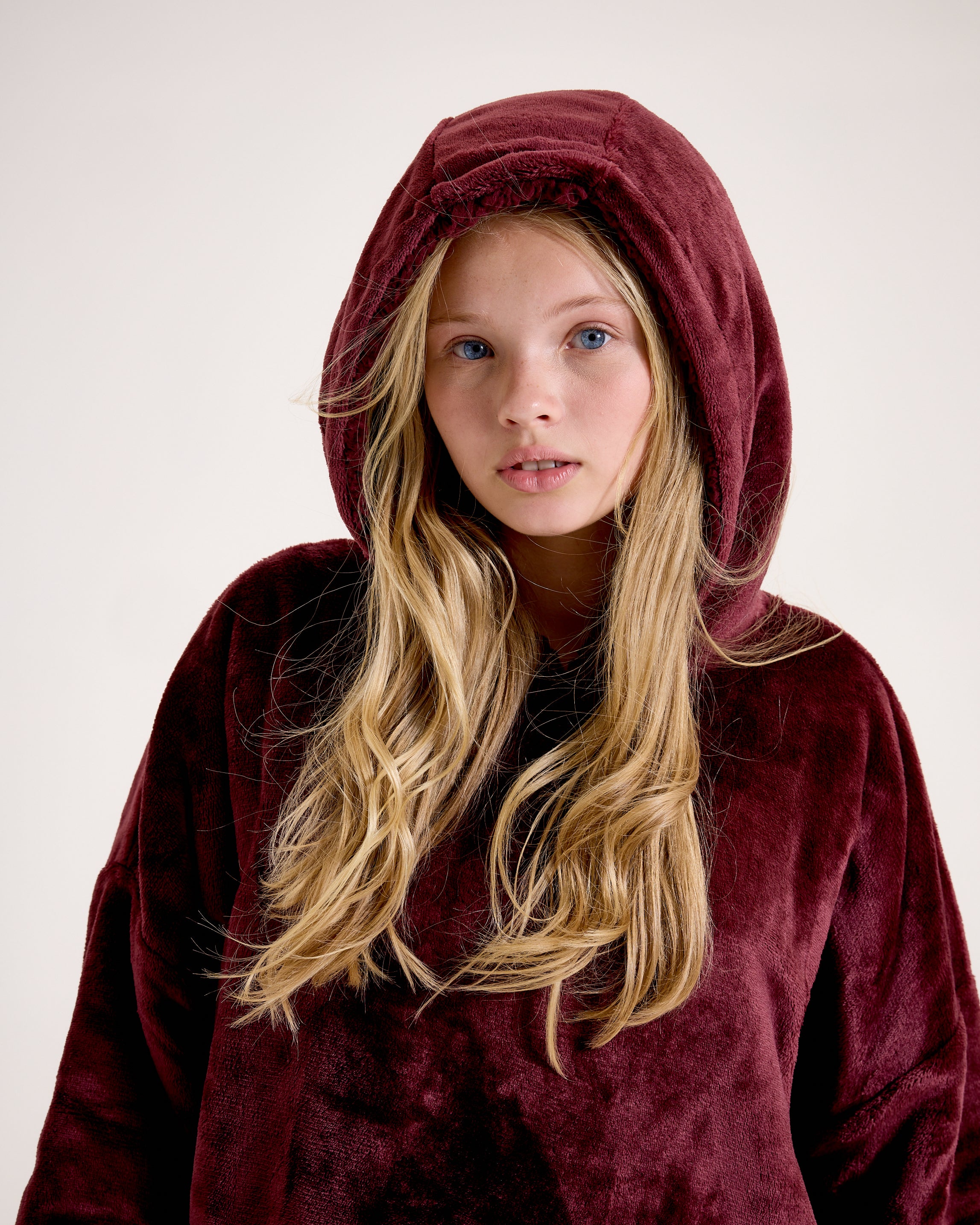 Snuggz Kids Original Burgundy Hooded Blanket