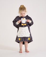 Snuggz Kids 2 in 1 Penguin Pocket Pal Hooded Blanket