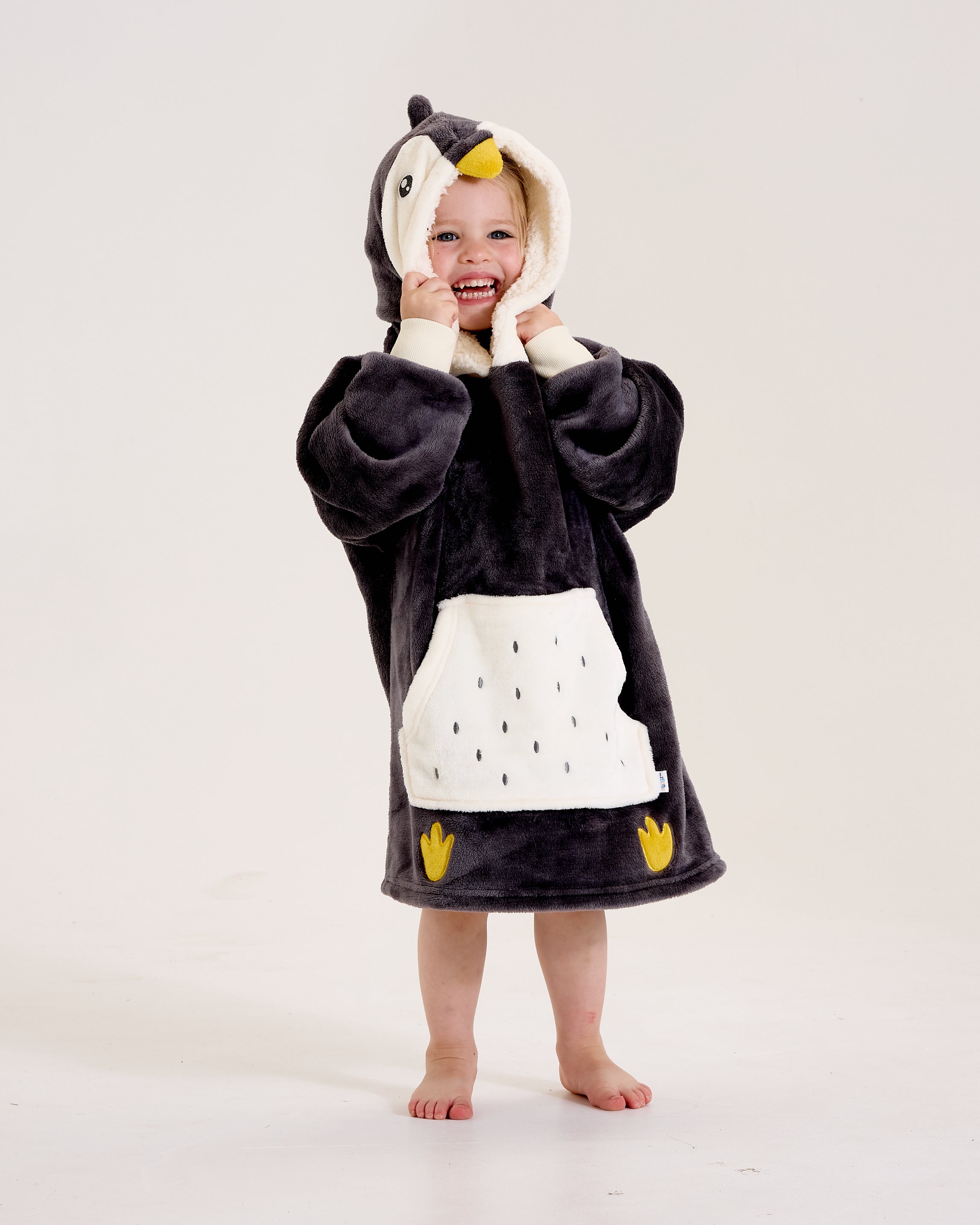 Snuggz Kids 2 in 1 Penguin Pocket Pal Hooded Blanket