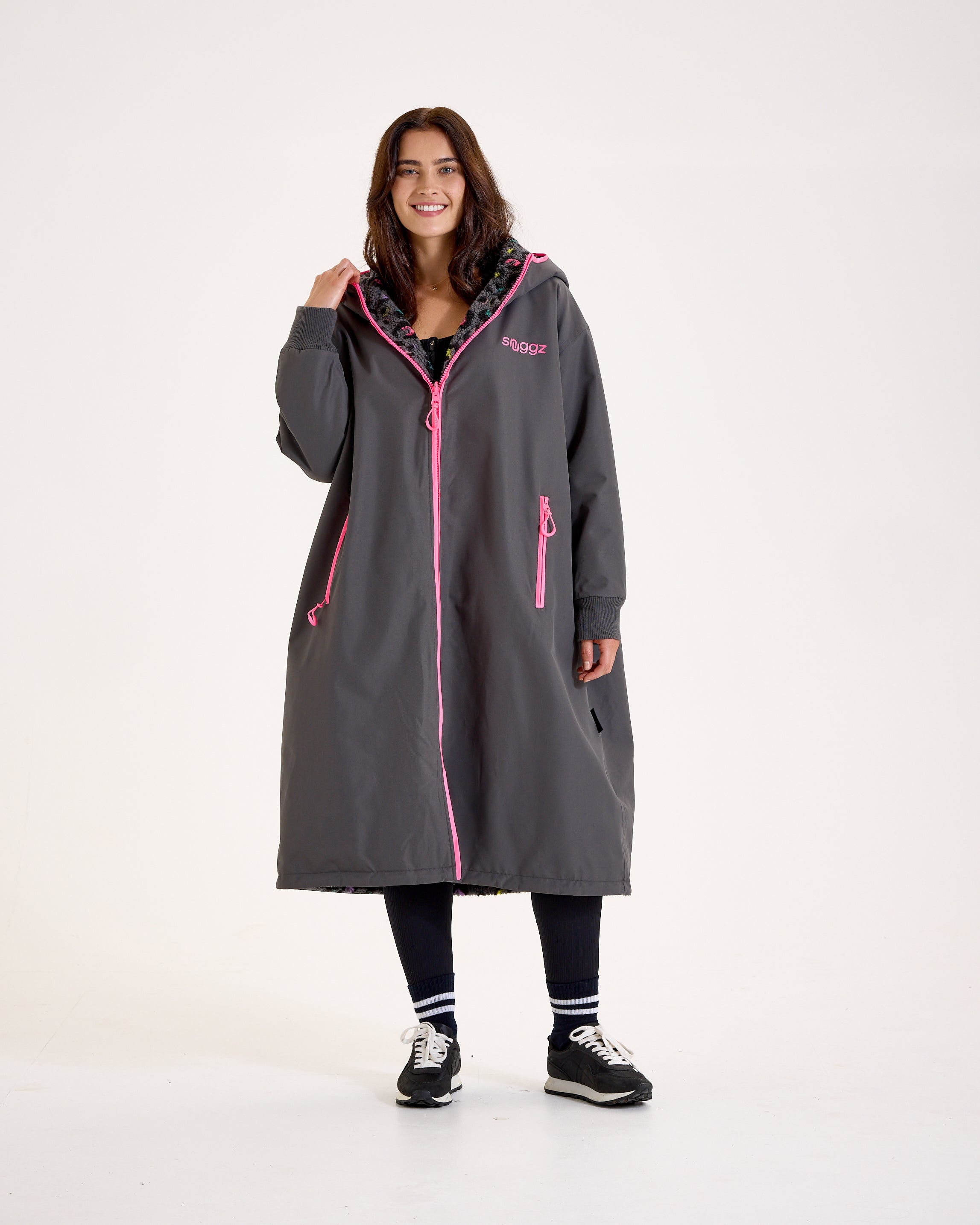 Snuggz Women Original Reversible Leopard Print Changing Robe