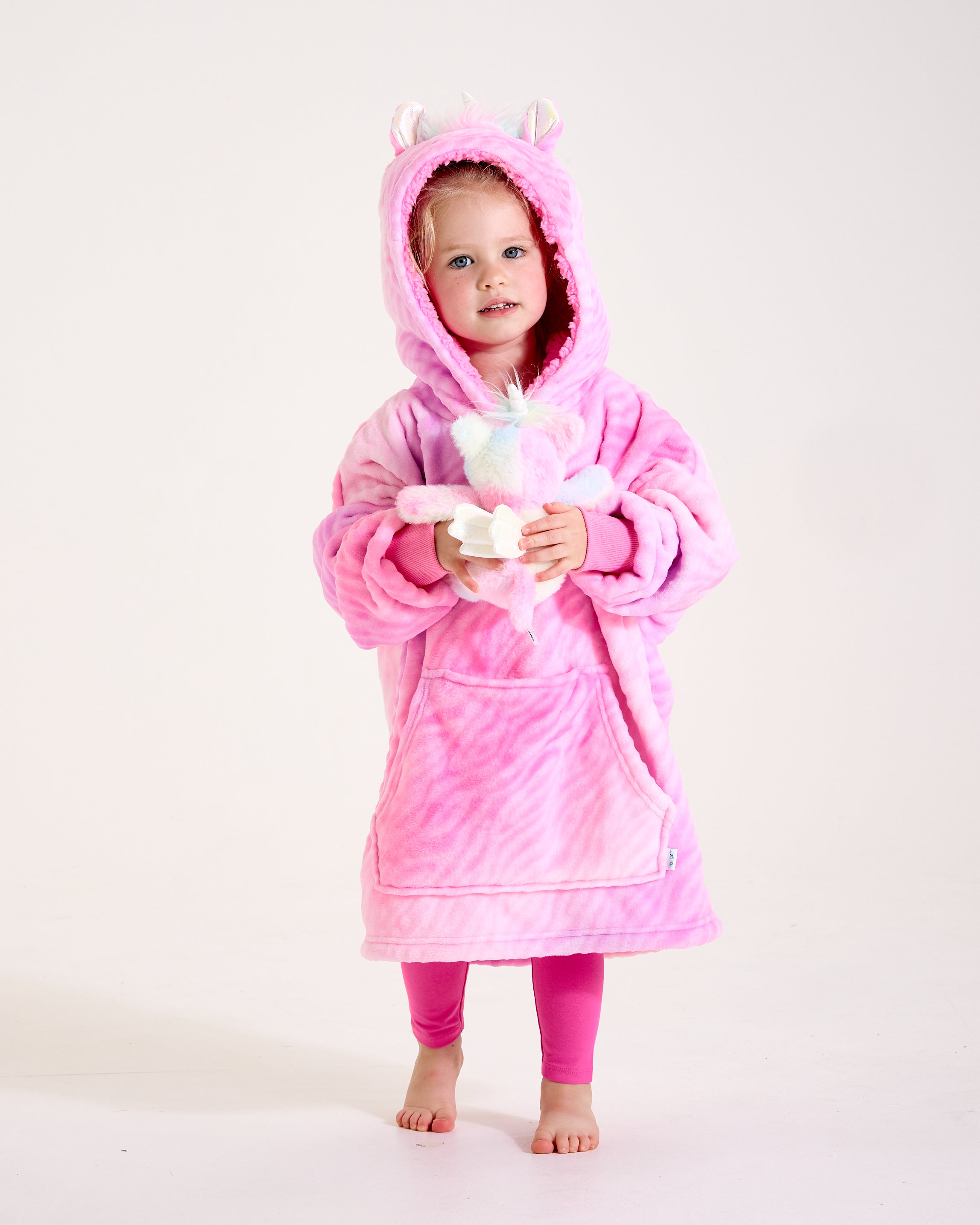 Snuggz Kids 2 in 1 Unicorn Pocket Pal Hooded Blanket