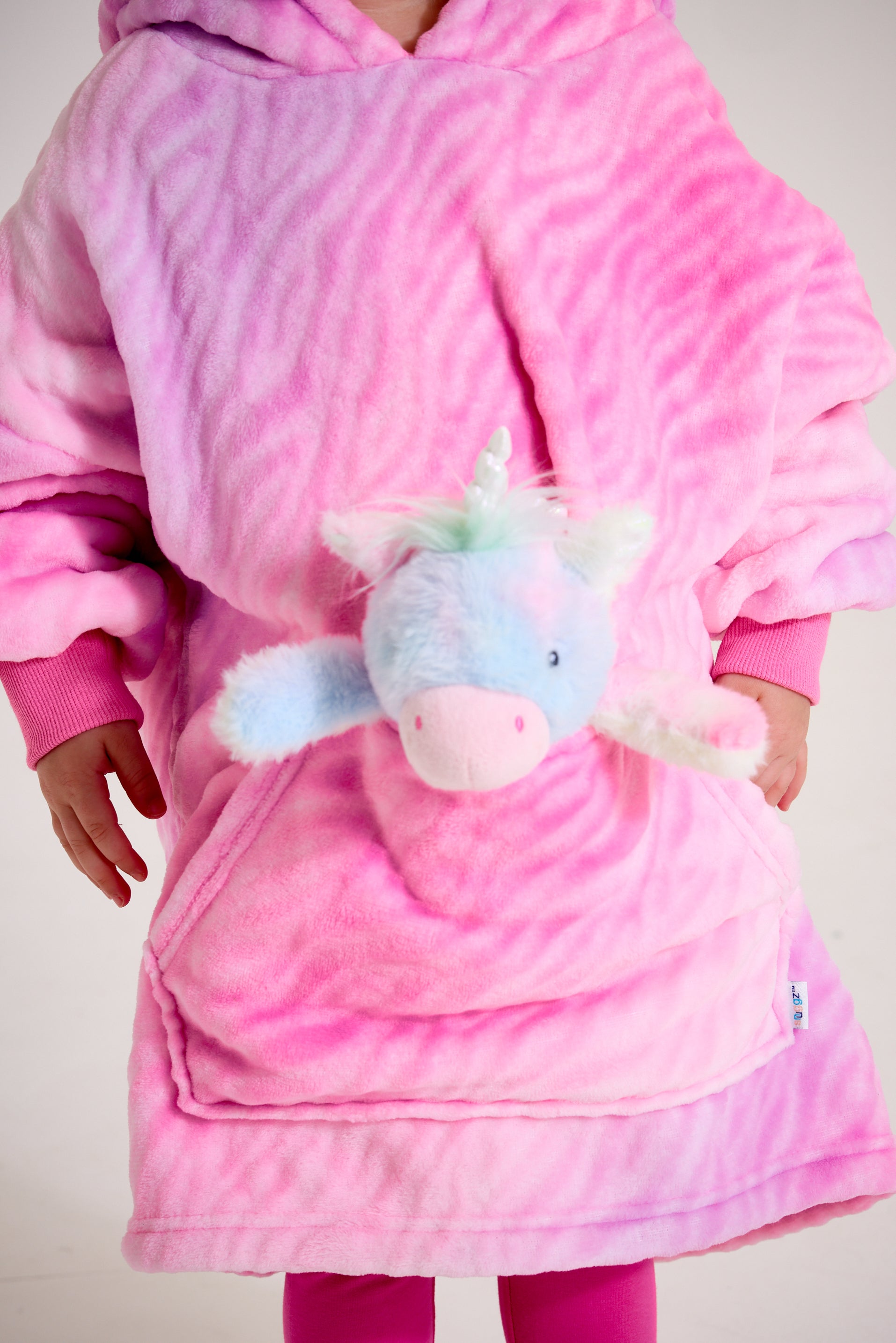 Snuggz Kids 2 in 1 Unicorn Pocket Pal Hooded Blanket