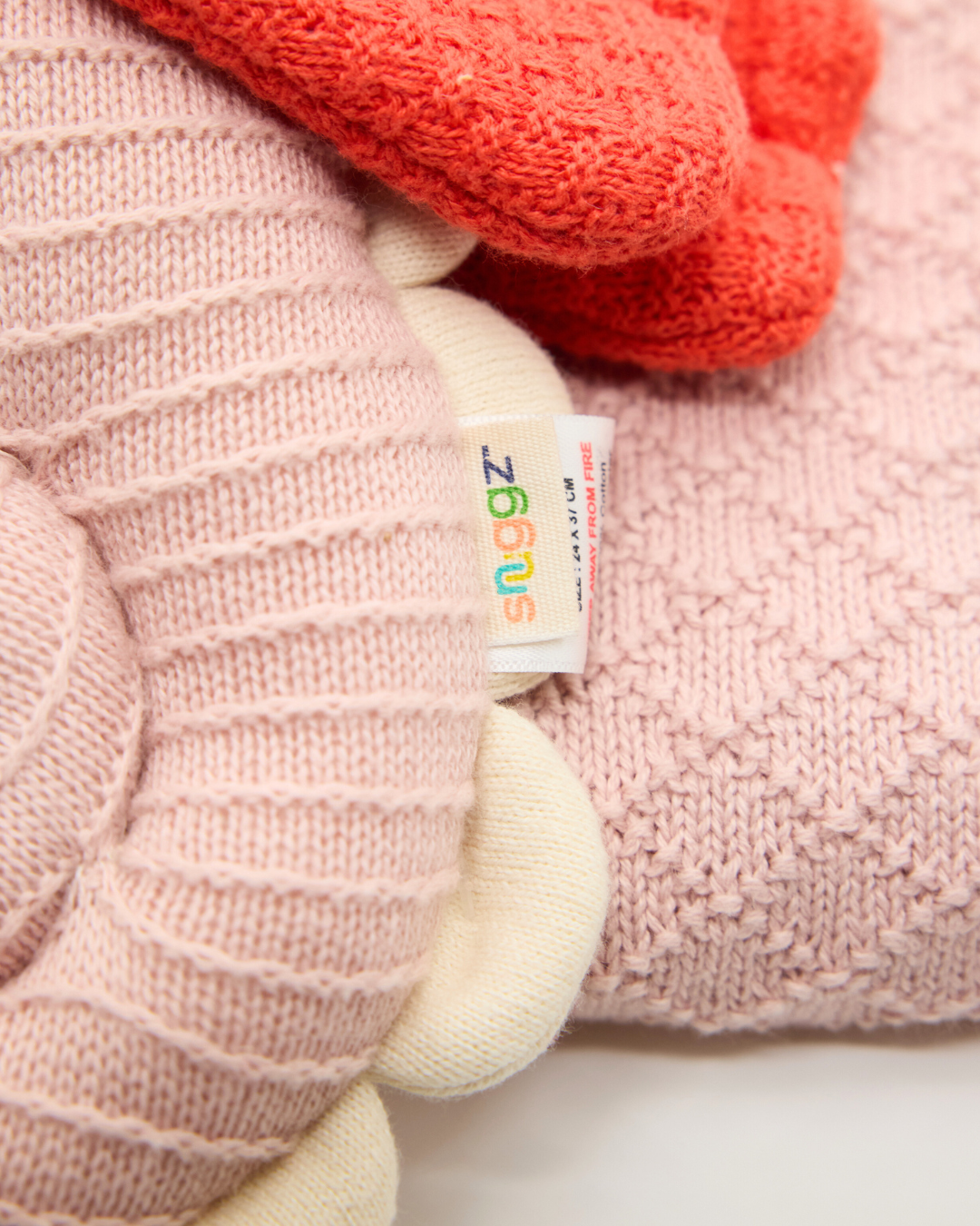 Snuggz Knitted Seahorse Toy & Cotton Baby Blanket Set