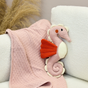 Snuggz Knitted Seahorse Toy & Cotton Baby Blanket Set