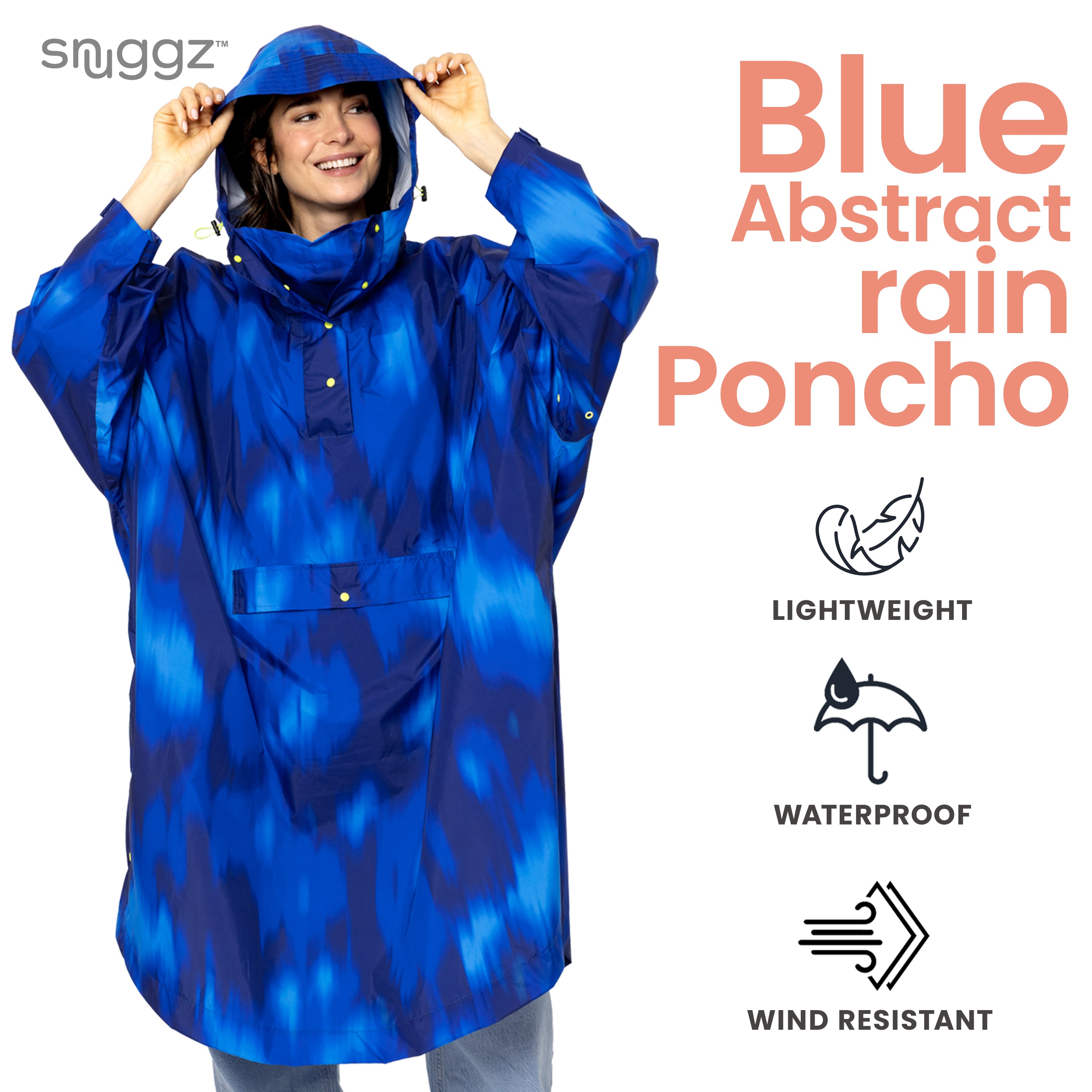 Snuggz Abstract Women's Rain Poncho