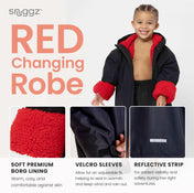 Snuggz Lite Boys Red Changing Robe