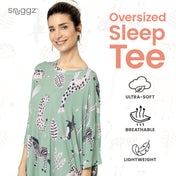 Snuggz Women Safari Bamboo Oversized Sleep Tee