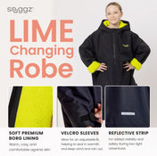 Snuggz Lite Girls Lime Lining Changing Robe