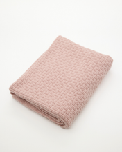 Snuggz Knitted Pink Bunny Toy & Cotton Baby Blanket Set