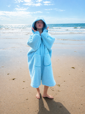 Snuggz Girls Blue Reversible Changing Robe