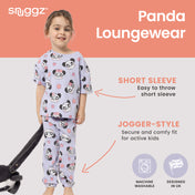 Snuggz Panda PJ Set with Plush Bag