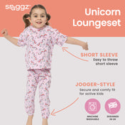 Snuggz Unicorn PJ Set with Plush Bag