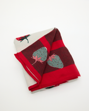 Snuggz Cotton Knitted Strawberry Baby Blanket, 80 x 100 cm