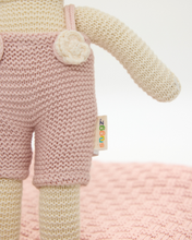 Snuggz Knitted Pink Bunny Toy & Cotton Baby Blanket Set