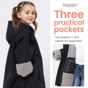 Snuggz Lite Girls Grey Changing Robe