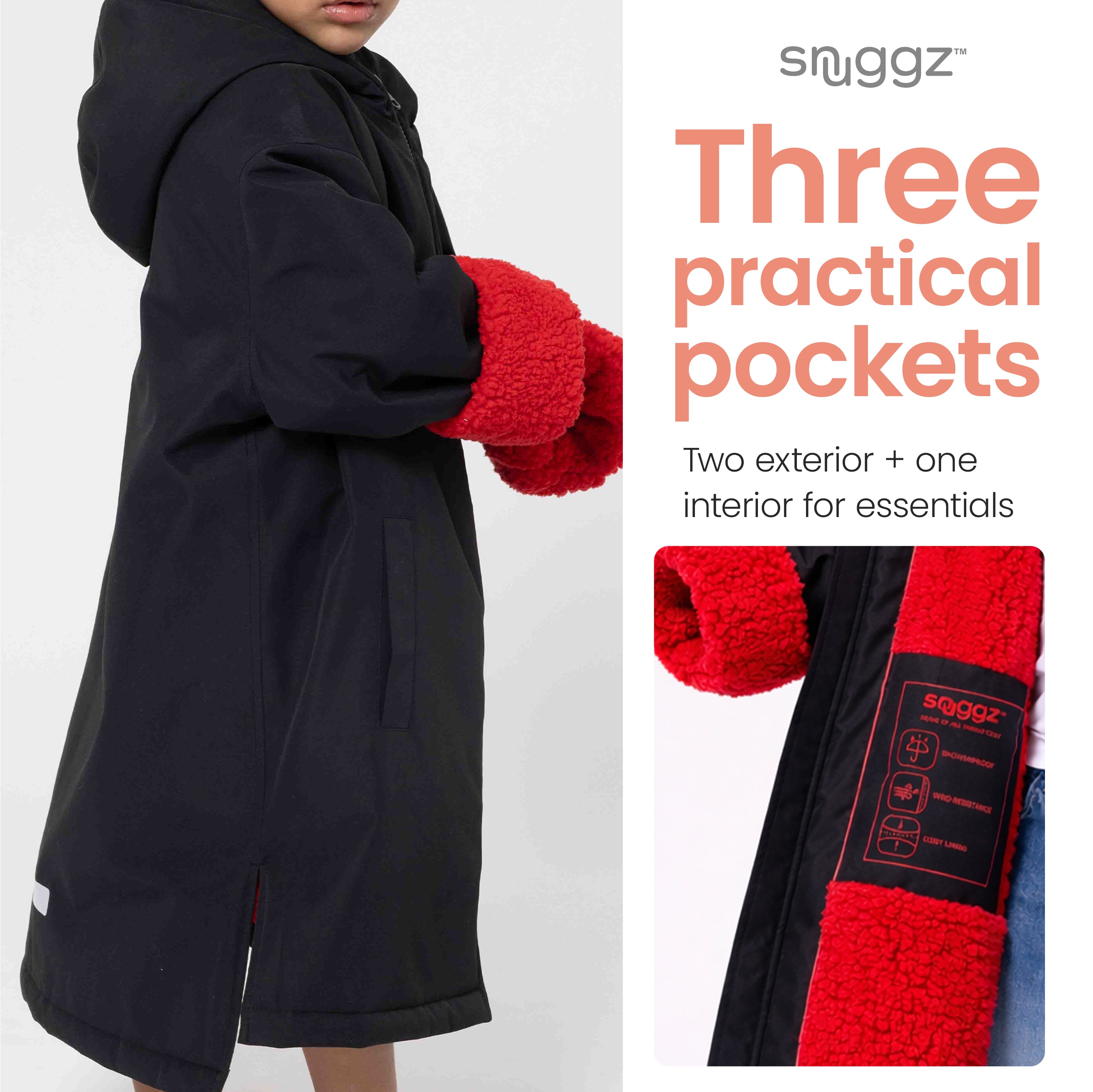 Snuggz Lite Boys Red Changing Robe