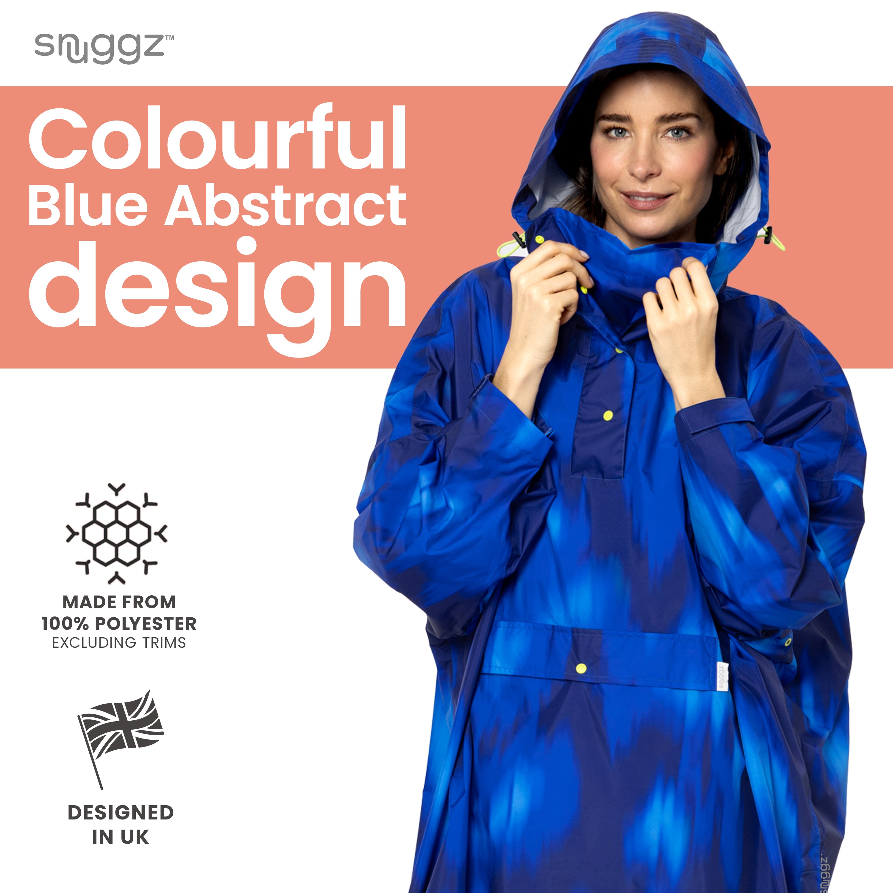 Snuggz Abstract Women's Rain Poncho