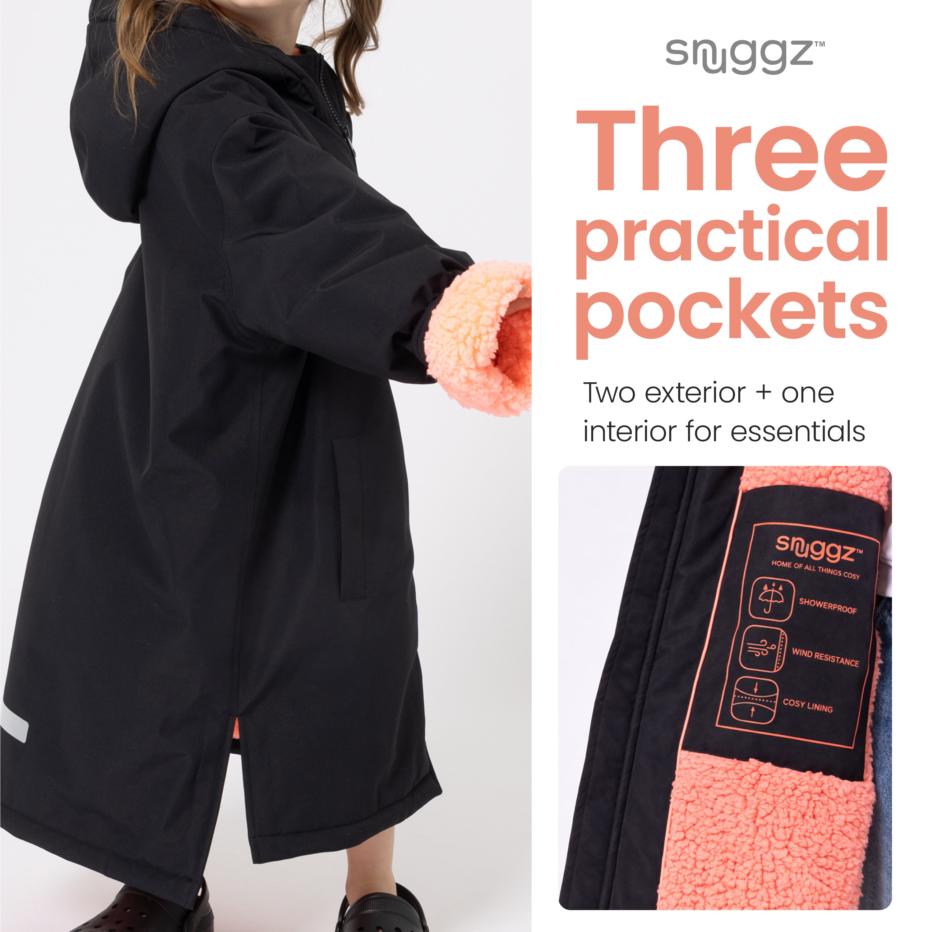 Snuggz Girls Lite Coral Changing Robe