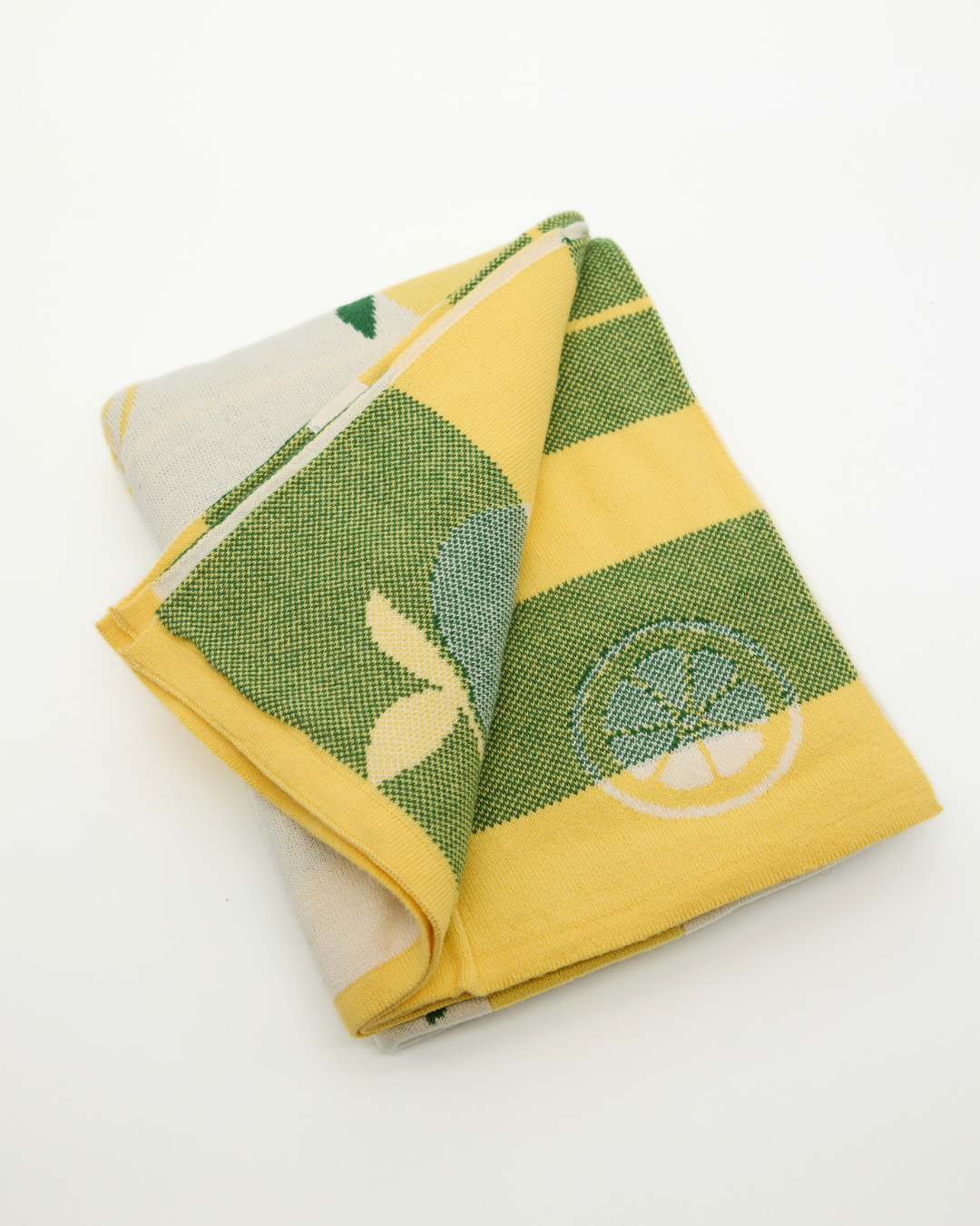 Snuggz Cotton Knitted Lemon Baby Blanket, 80 x 100 cm