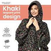 Snuggz Adult Leopard Print Rain Poncho