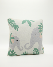 Snuggz Knitted Jungle Elephant Cushion With Filler