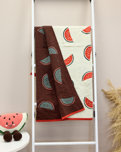 Snuggz Cotton Knitted Watermelon Baby Blanket, 80 x 100 cm