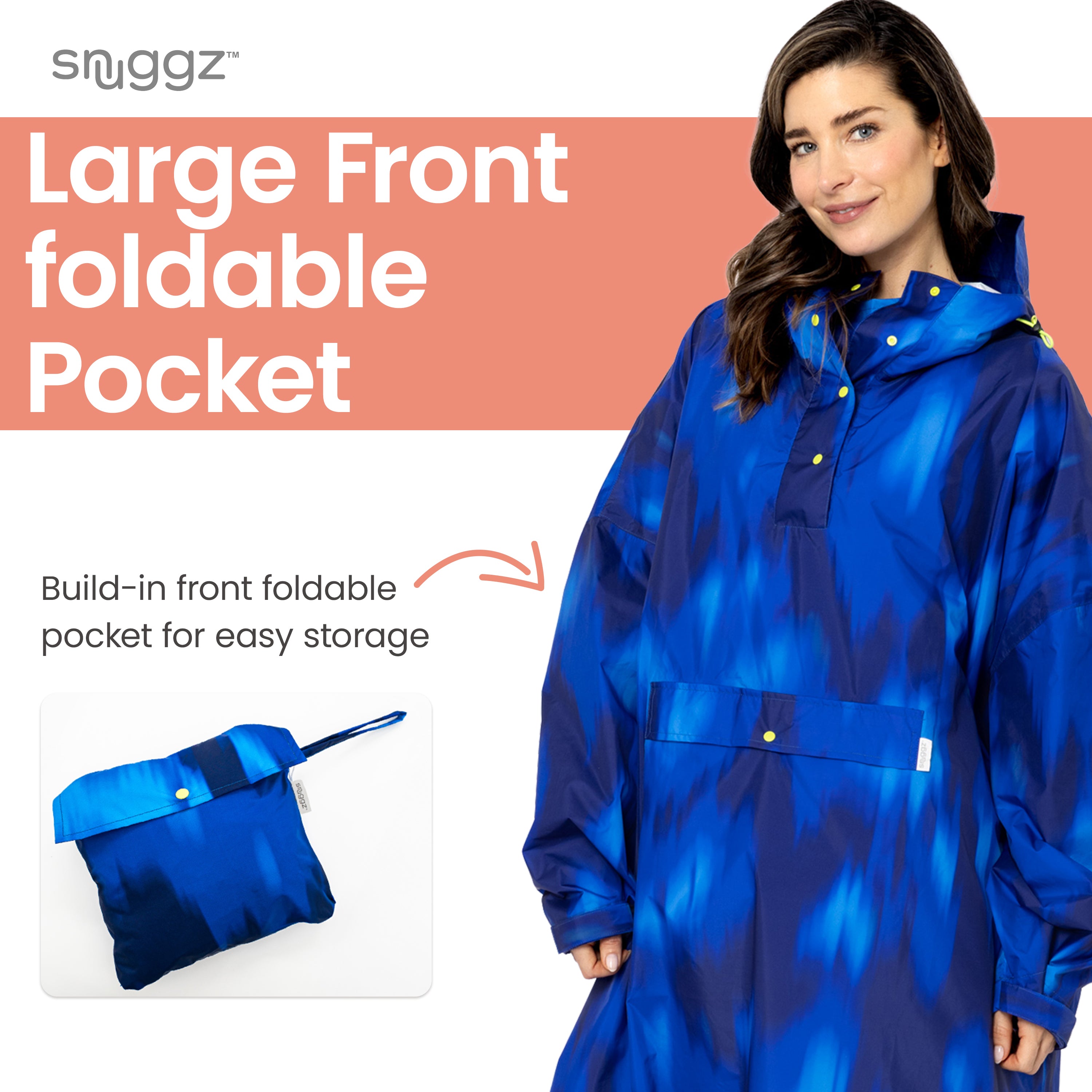 Snuggz Abstract Women's Rain Poncho