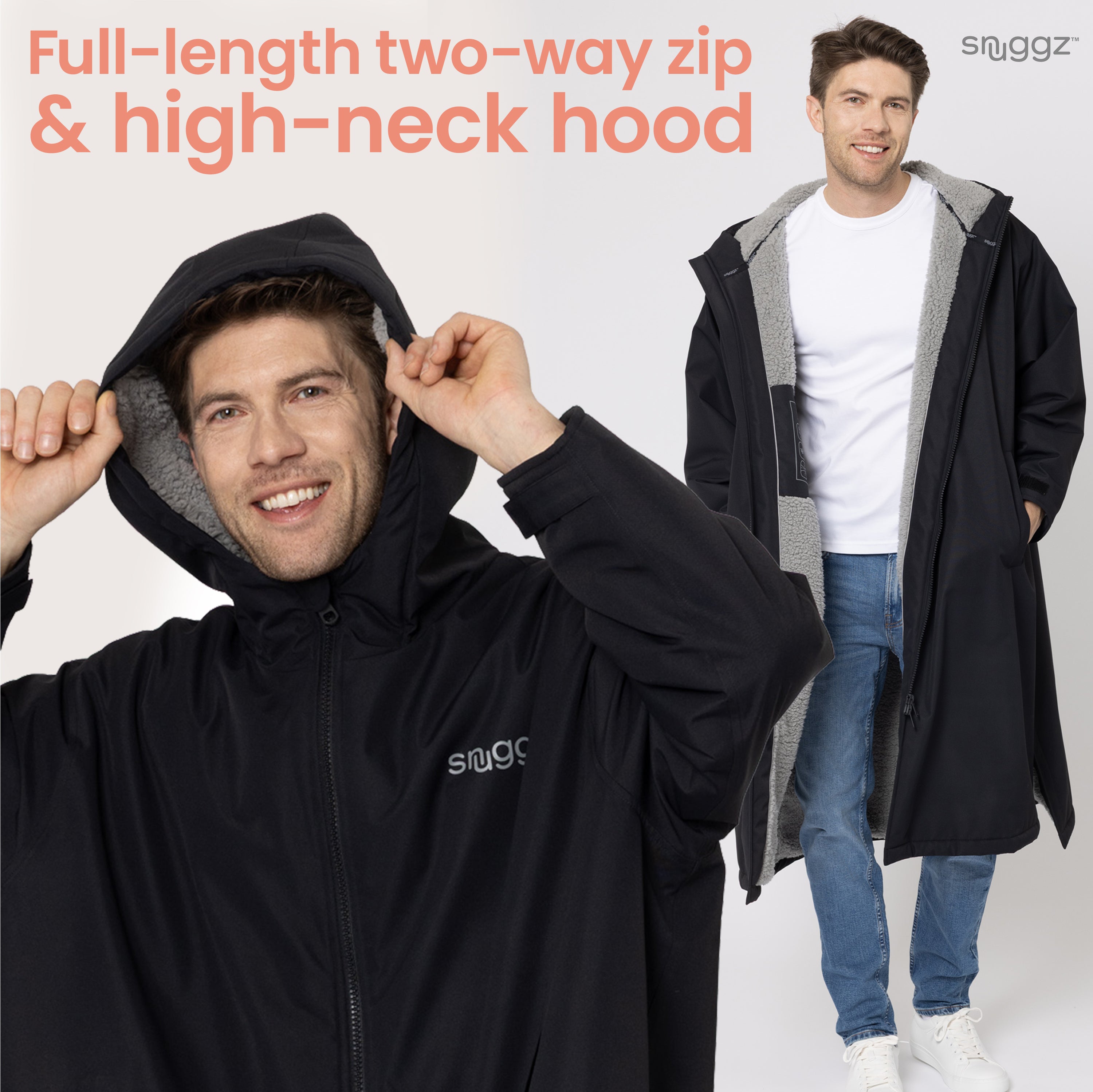 Snuggz Lite Men Grey Changing Robe